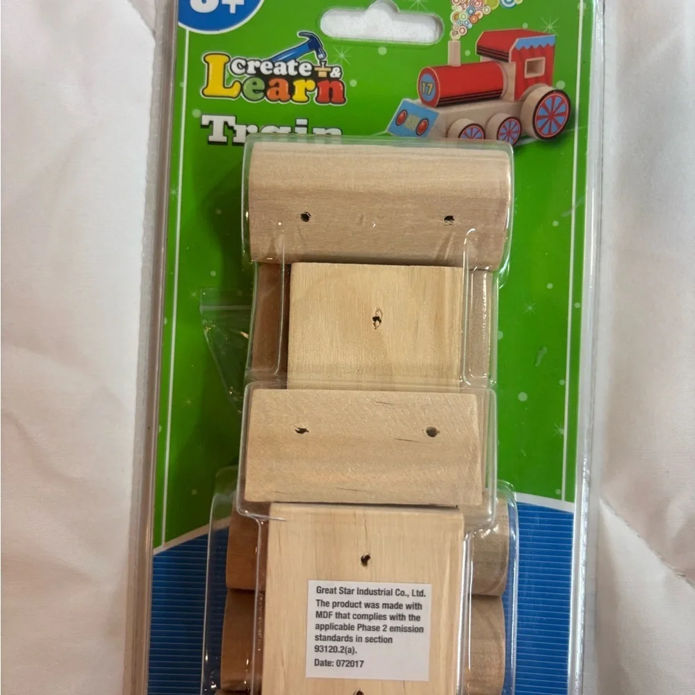 Train Wooden Toy Set let’s create and learn build your own